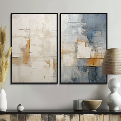 Minimalisme beige et doré scandinave I - Paysages, art mural scandinave