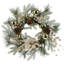 Couronne de Noël avec des lumières chaudes