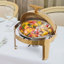 Réchaud pour buffet 16,9 pte avec couvercle en verre visible