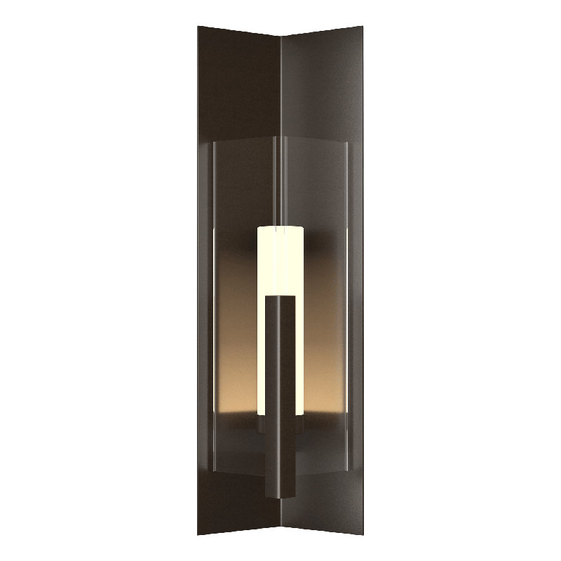 Summit Steel Wall Light, Oil Rubbed Bronze, 34" H x 11.1" W x 8.5" D, Clear