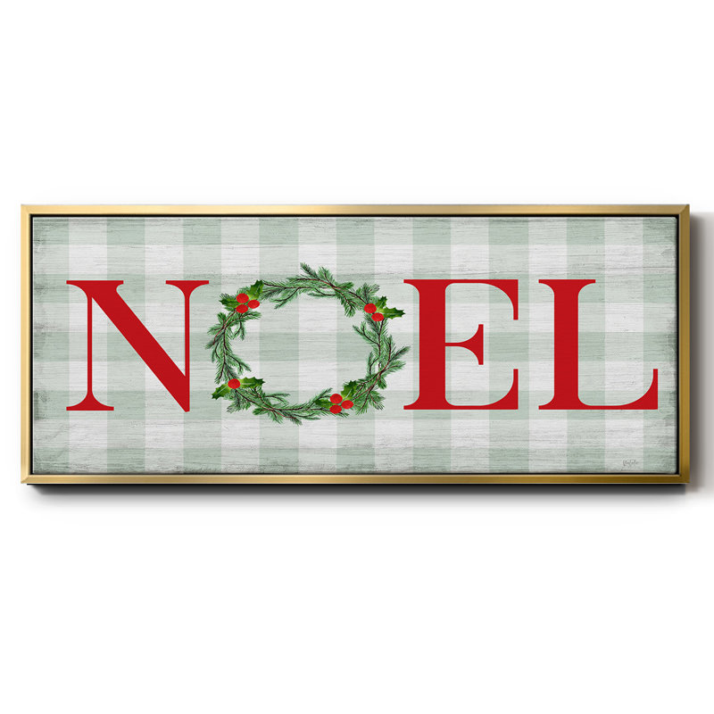 Noel- Framed Canvas, 8" H x 20" W