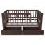 Transform 3 in 1 Convertible Solid Pine Wood Kids Bed with Storage Drawers and Removable Guardrails-130594145
