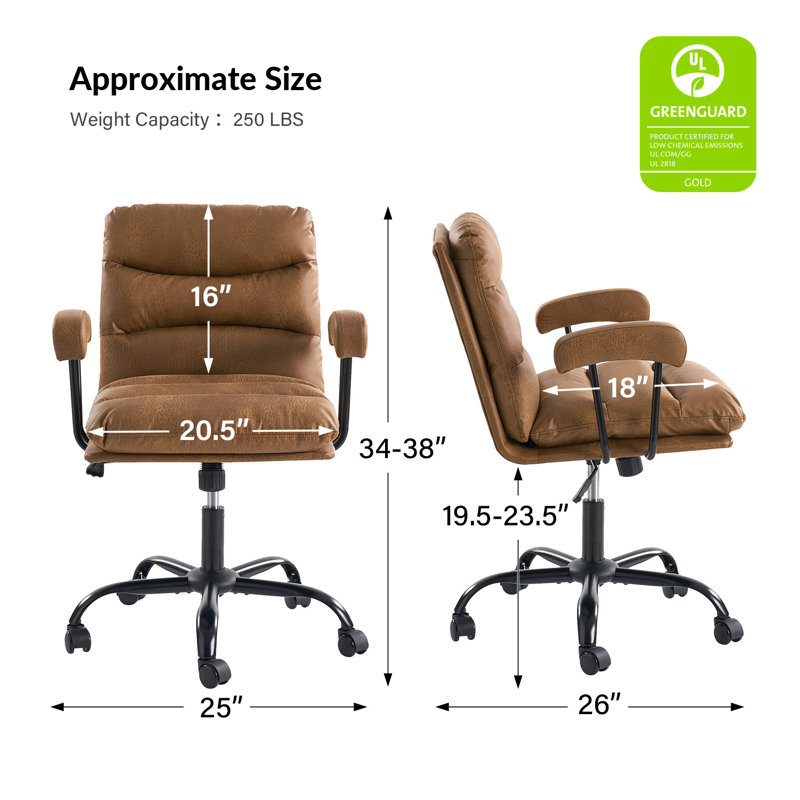 Chaise de bureau Kaynath , Chameau