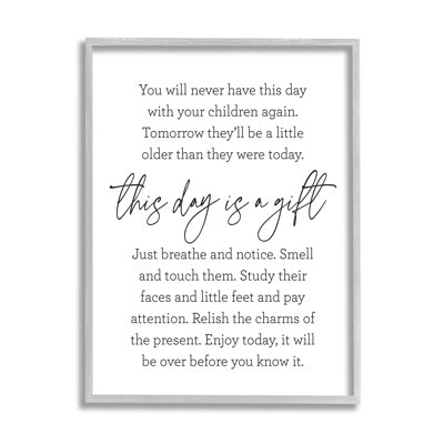 Citation «Today Is A Gift»