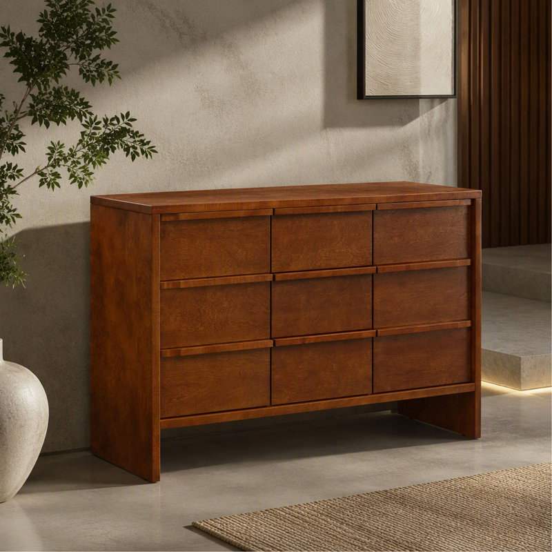 Buffet 47,3 "Mid Century, Brun