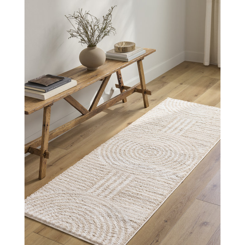 Zuhur Washable Indoor Rug, Beige, Runner 2'7" x 7'3"