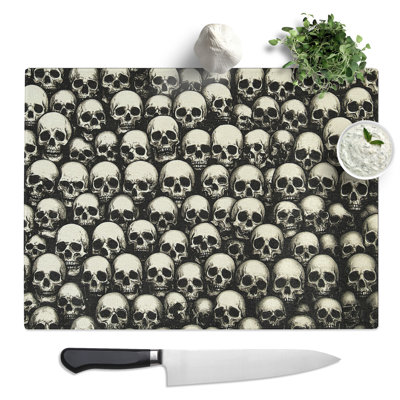 Skulls Vol.3  Glass Chopping Board