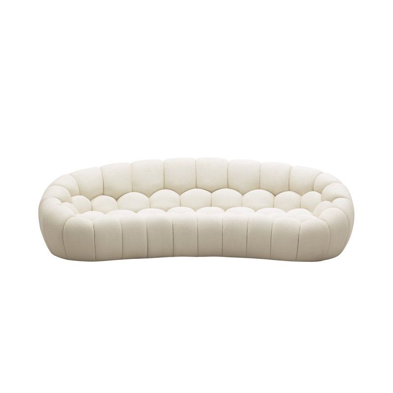 Blodget Upholstered " Sofa, 28.7" H x 86.6" W x 45.3" D, Off White