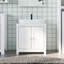 Meuble-lavabo pour salle de bain Latitude en bois massif BERG noir 23,6 po x 13,4 po x 23,2 po Latitude-2043466864