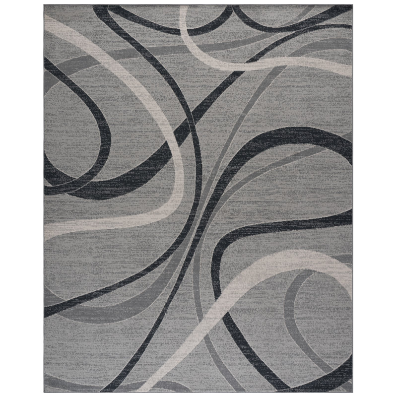 Tapis abstrait Fusako Performance, Rectangulaire 8 pi x 10 pi