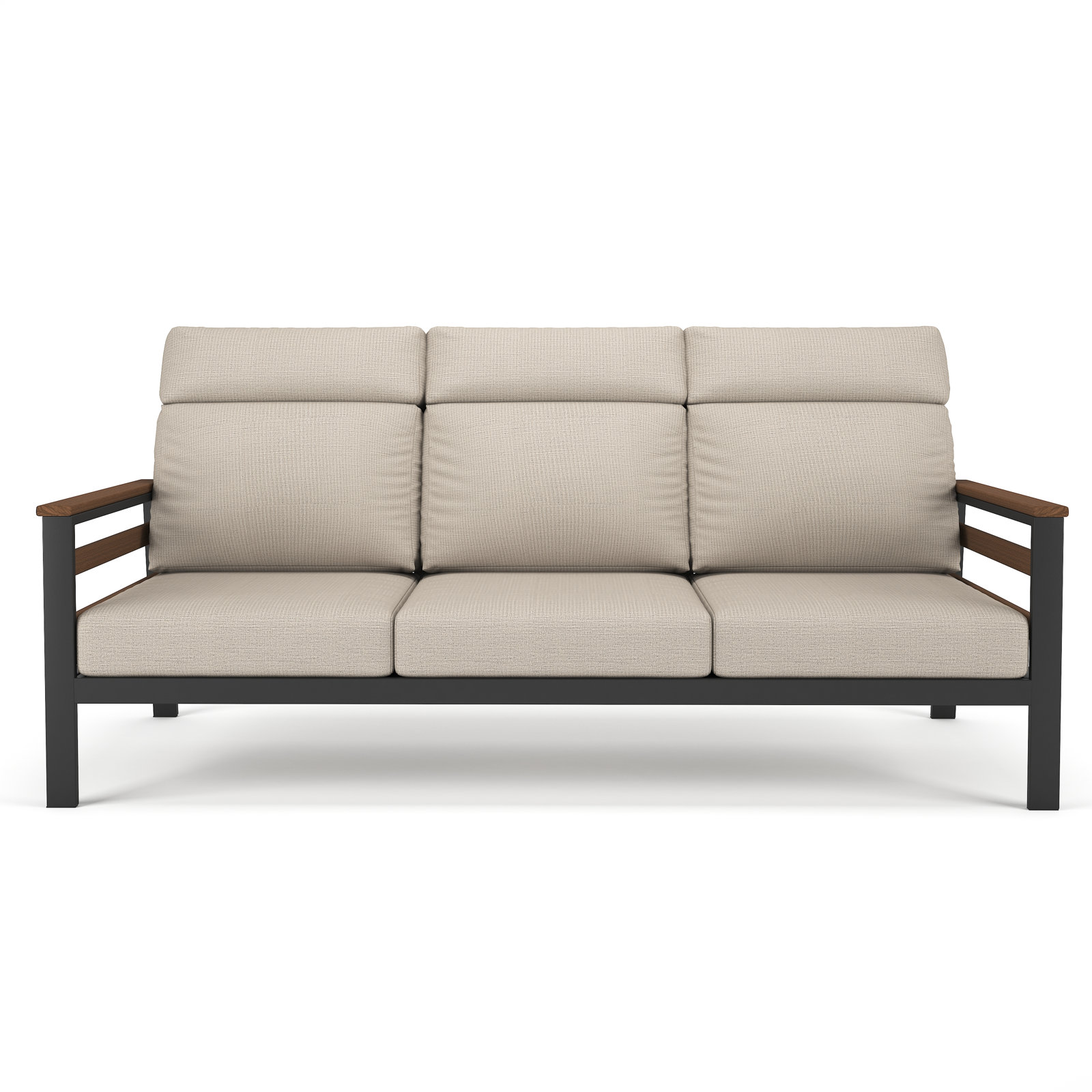 Townsend 80" Sunbrella® Patio Sofa, Brown, Cast Silver
