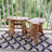 Minnick Solid Wood Accent Stool