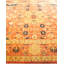 Tapis orange / noir / jaune noué à la main de conception unique 8 pi 1 po x 9 pi 9 po Hayner
