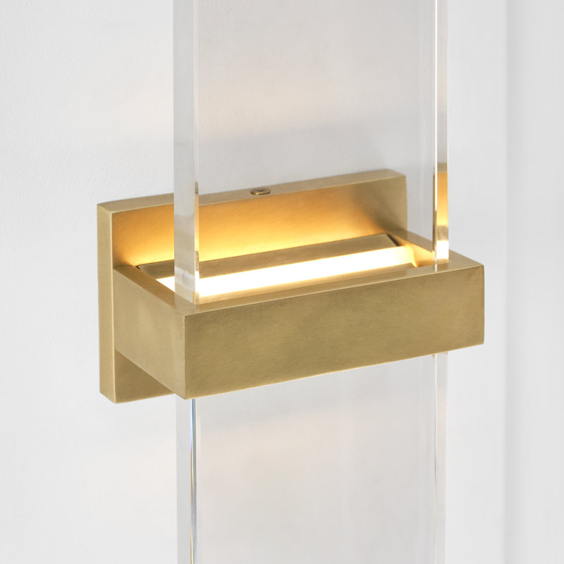 Flyta 1 - Light LED Flush Mounted Sconce, Clear