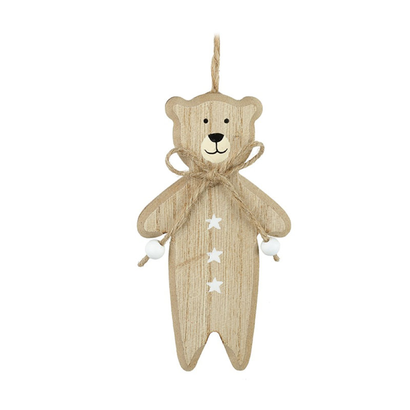 11cm Wood Animals Hanging Figurine Ornament