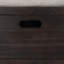 Banc de rangement en bois d'acacia rustique avec panier amovible, 2 tiroirs et coussin pour une utilisation polyvalente à la maison-812653065