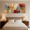 Plantes et fleurs, ensemble de 3 reproductions d'art sur toile