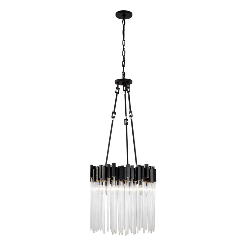 Matrix Pendant - 18.5"D x 18.5"W x 29"H - Matte Black/French Gold, Matte Black/French Gold