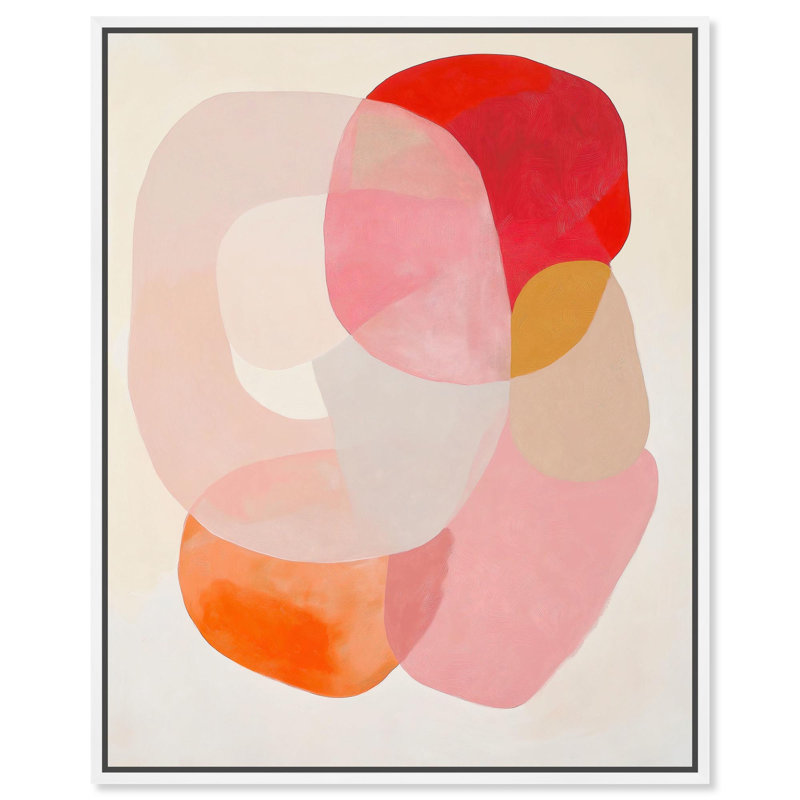 Gradient Genesis, impression sur toile par , H 46 po x l 37 po, Cadre blanc