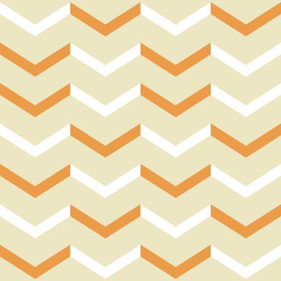 Chevron Yellow White And Cream Peel & Stick Wallpaper N06122