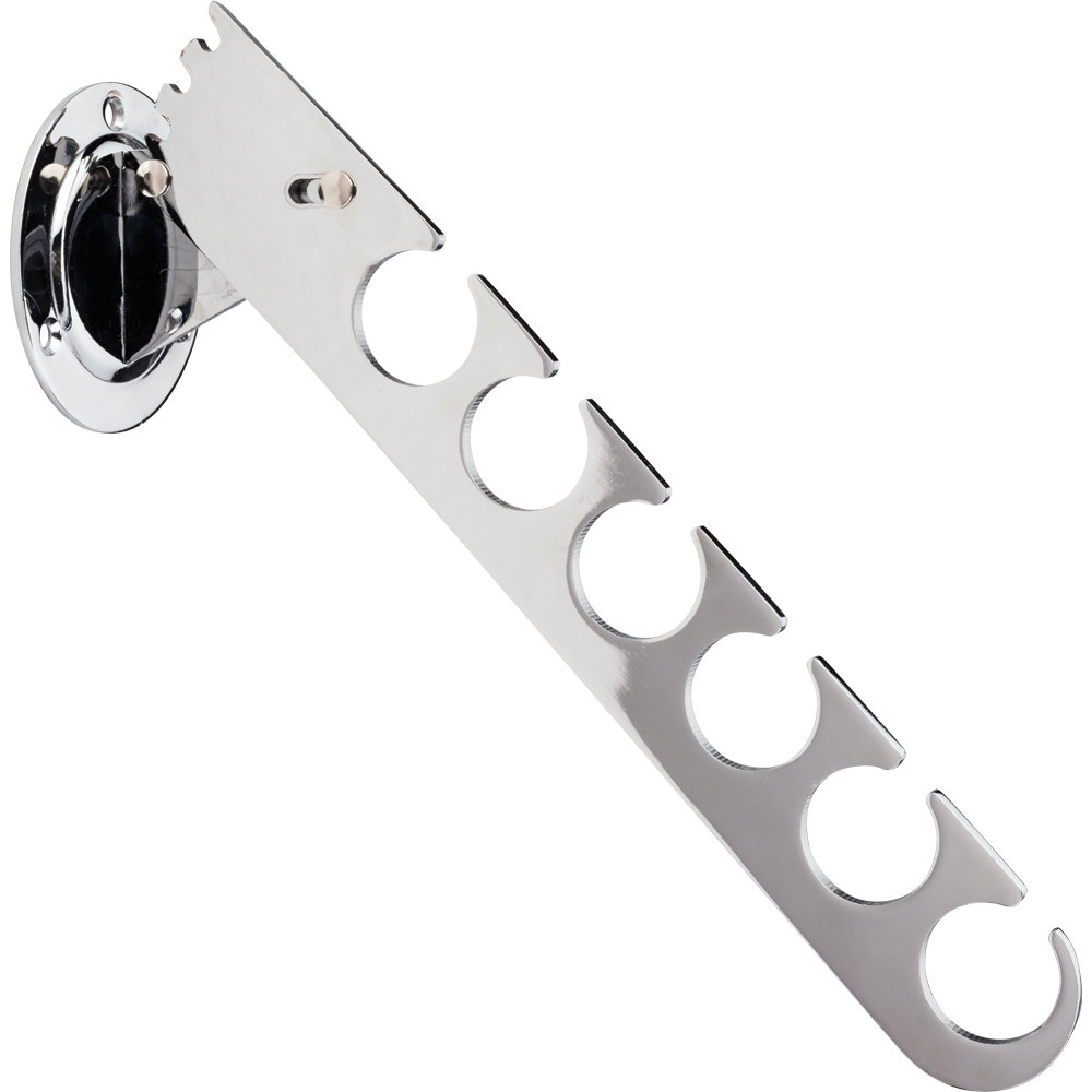 Satin Nickel Adjustable Laundry Valet Hardware Resources Finish: Polished Chrome