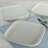 4-Piece, Impulse Square Dinner Plates, 10.23", White