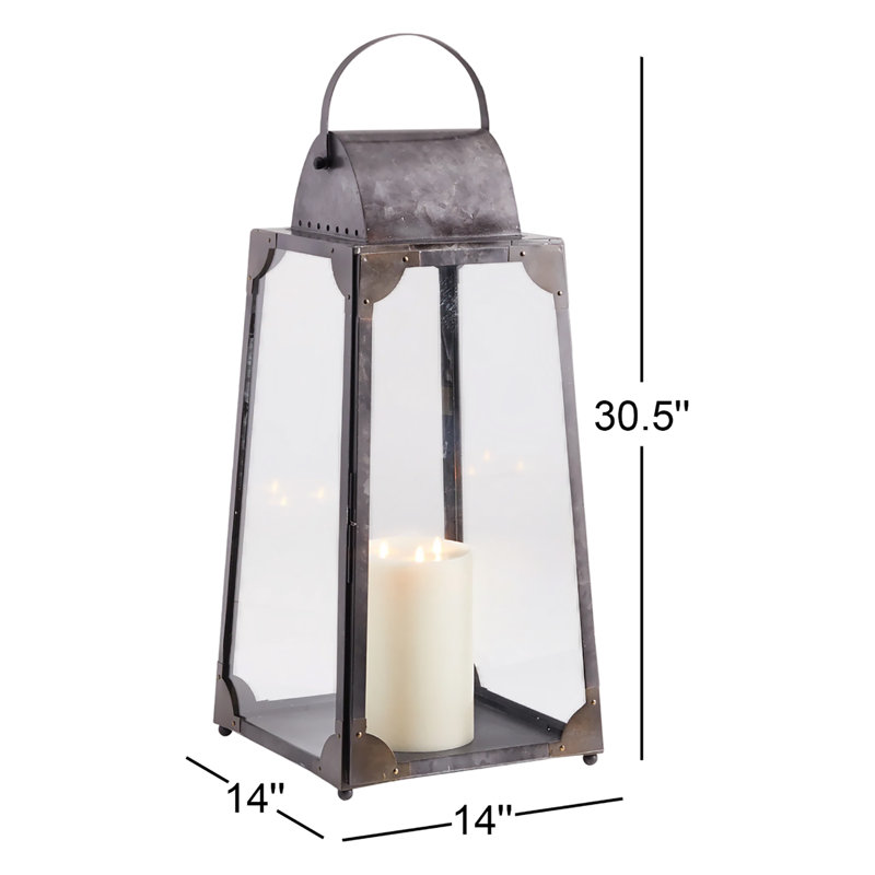 Idora Lantern, 30.5" H x 14" W x 14" D