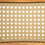 Chaise en bois d'acacia avec osier brun clair Netro