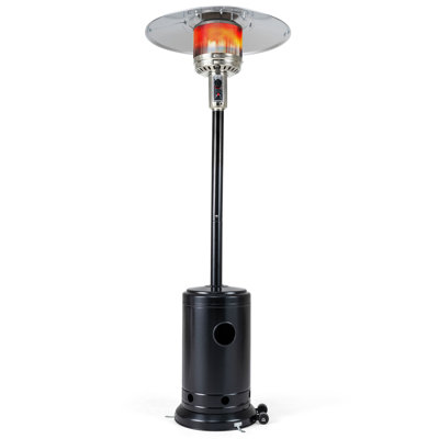 Heavy-Duty 50,000 BTU High-Efficiency Outdoor Patio Propane Gas Heater, Rust-Resistant Stainless Steel Burner & Anti-Tip Safety Protection