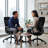 Ergonomic Office Chair with 3D Armrest, Breathable Mesh Computer Chair with Adjustable Backrest, Desk Chair with Thickened Cushion for Home Office & Commercial Use-2044216846