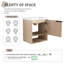 Meuble-lavabo mural simple 20 po avec comptoir en céramique