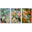 Abstrait coloré, effet de peinture moderne et chic, impression sur toile encadrée, 3 pièces-94434191-94434192