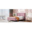 Lit, lit plateforme tapissier, velours