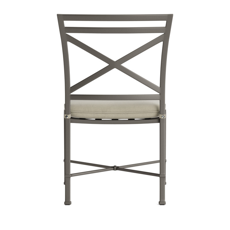 Venetian Outdoor Dining Side Chair, Fusion Moccasian, Brown, Mica