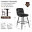 Pelayo Upholstered Leather Bar & Counter Stool-92424215-92422261