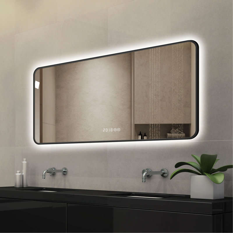 Miroir mural noir