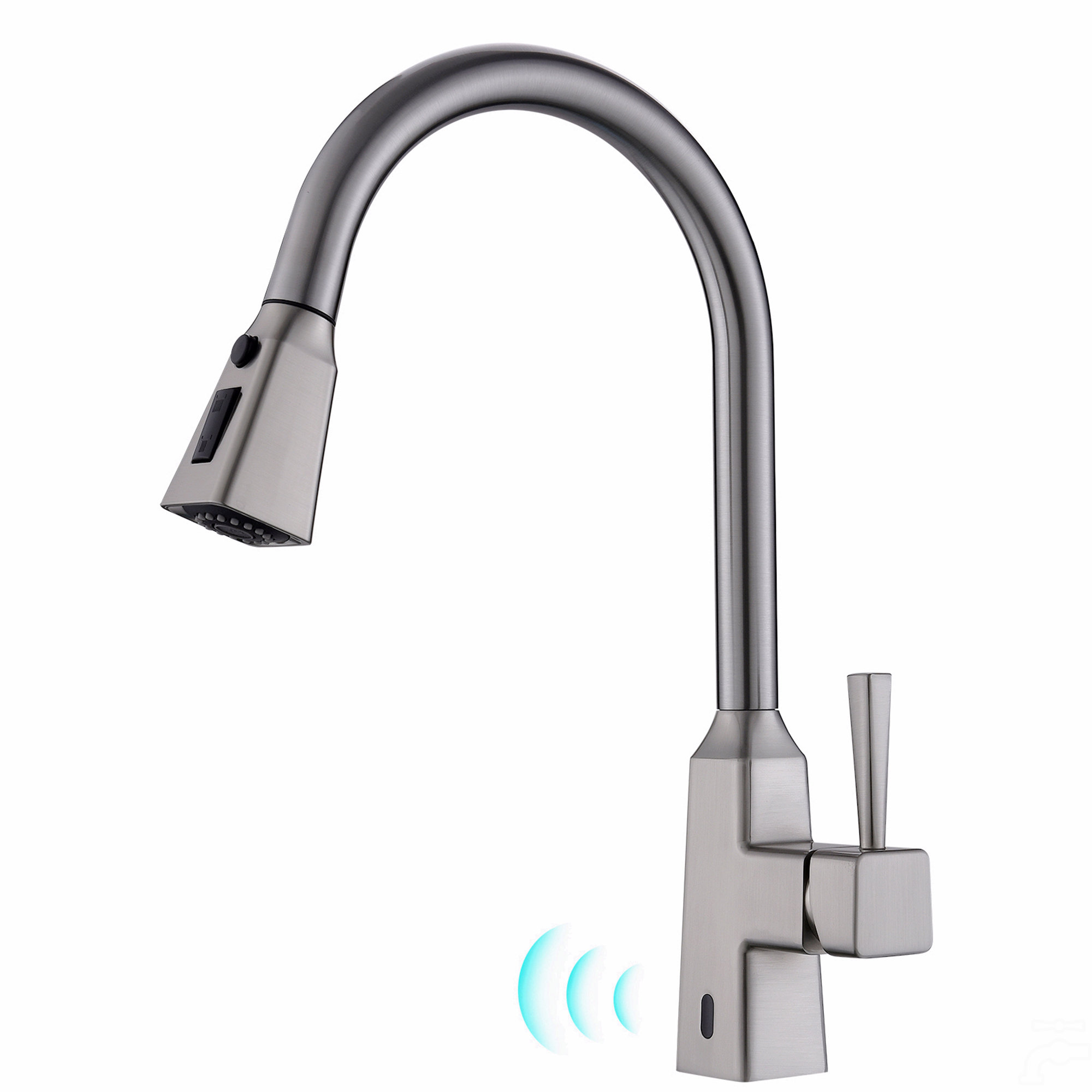 KAQCVIN Touchless Kitchen Faucet,Hands Free Automatic Smart Kitchen ...