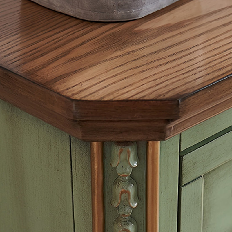 Simple Hand-Painted SolidWood Accent Chest