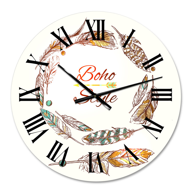 Horloge murale bohème et éclectique, Petit