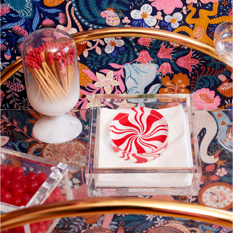 Peppermint Candy Cocktail Napkin Holder