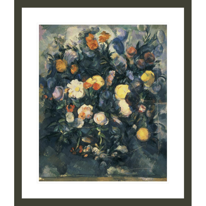 Vase de fleurs par Paul Cézanne, H 27,28 po x l 23,5 po