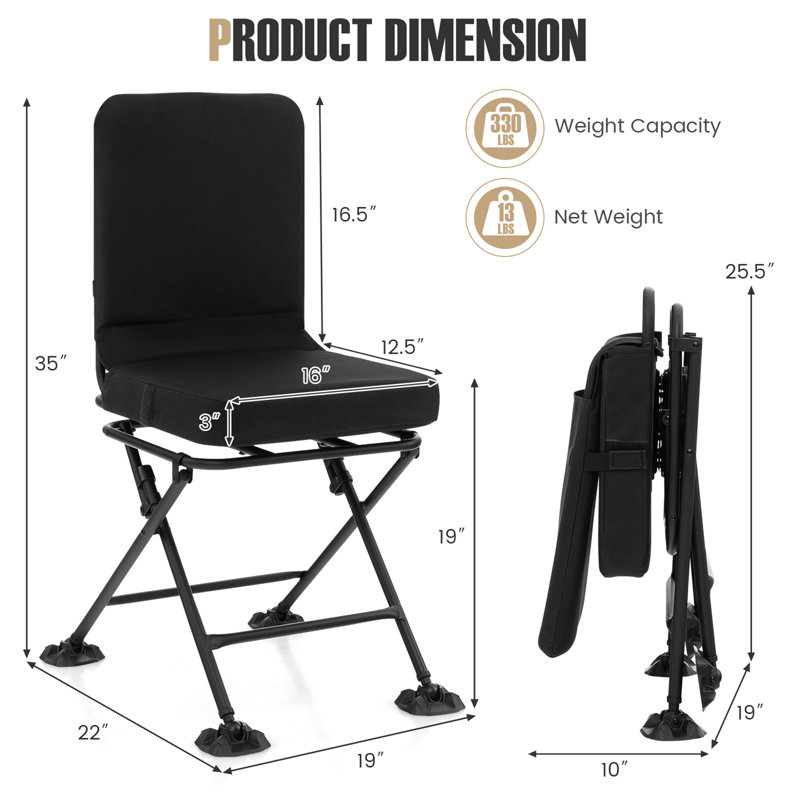 Chaise de réalisateur pliante avec coussin Rikesha