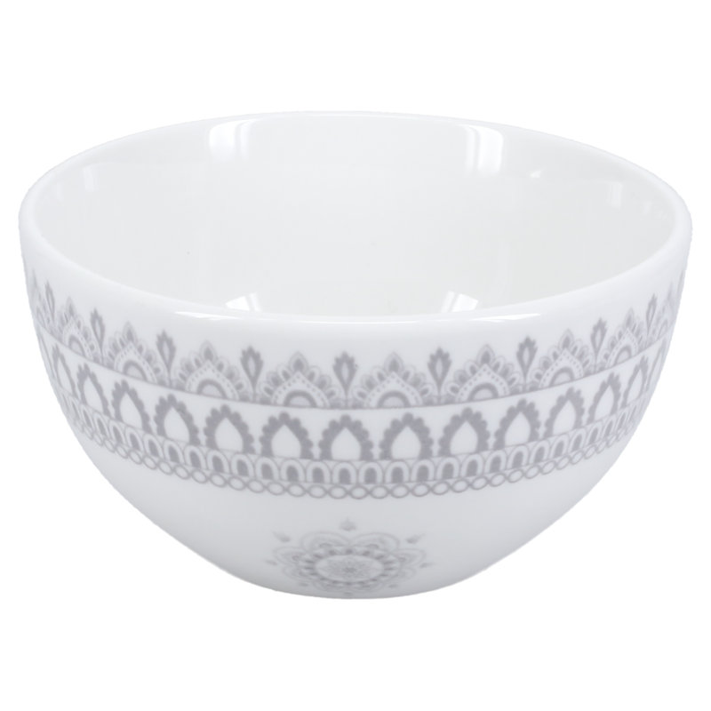 Gray and White Ceramic 20-Piece Dinnerware Set for 4