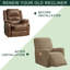 Housse pour fauteuil inclinable à coussins carrés/rectangulaires-971991222
