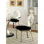 Chaise d'appoint contemporaine l 17,4 po (2 / RCT), argent / noir