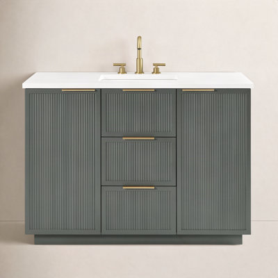 Aderyn 48" Pine Single Bathroom Vanity