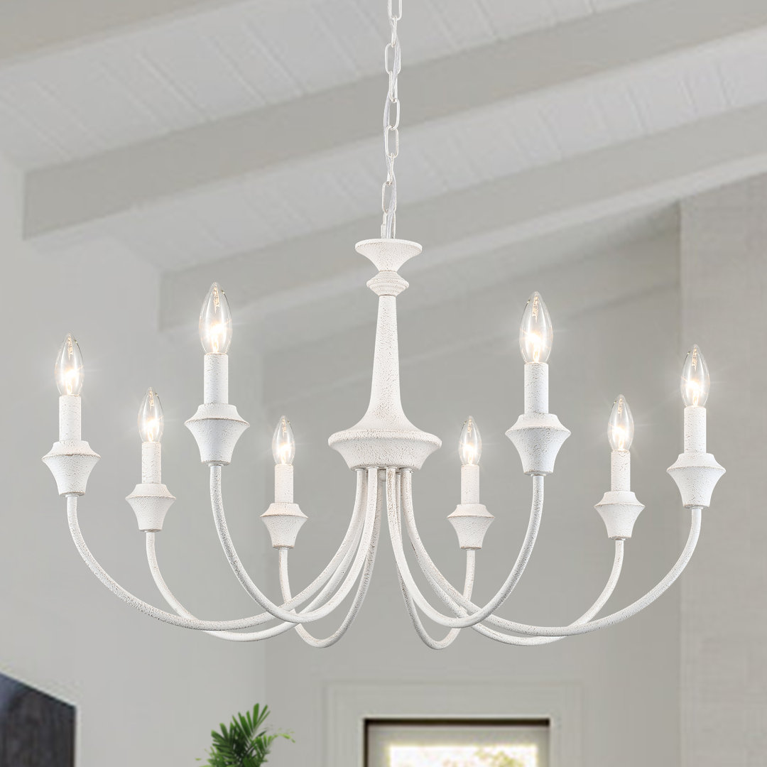 Mychala 8 - Light Dimmable Classic / Traditional Candle Style Empire Chandelier for Living Room kitchen Island Foye Winston Porter 