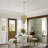 Weavington 2 Light Antique Gold Leaf Pendant
