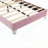 Mikhale Modern Velvet Platform Bed with Tufted Headboard and LED Lights-630362511-652577053