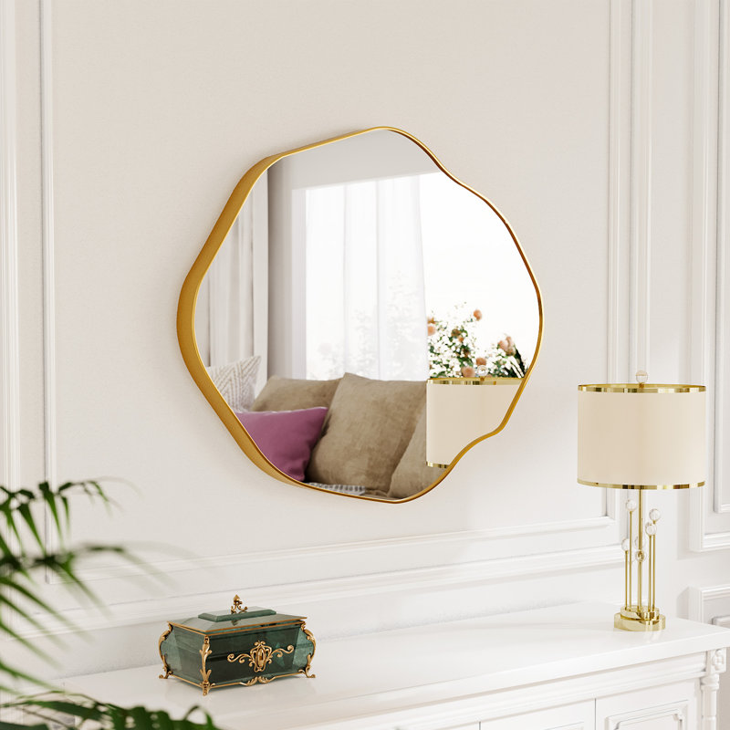 Irregular Wall Mirror Asymmetrical Mirror For Bathroom Bedroom Living Room Entryway, Decorative Modern Wall Decor, Wall Mounted Mirror